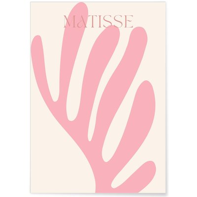 Affiche Matisse 'Feuillage Rose' – Élégance et minimalisme L'AFFICHERIE