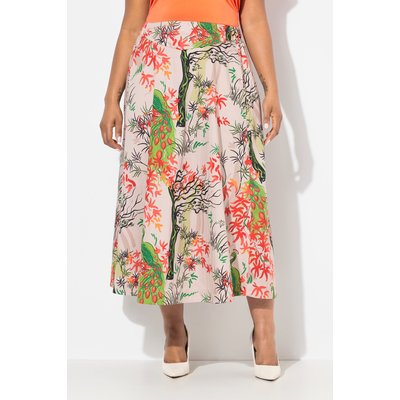 Jupe à fleurs. Taille confortable et poches. ULLA POPKEN