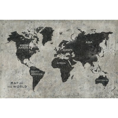 Tableau Carte du monde punky HEXOA