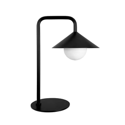 Lampe de table extérieure LED à intensité variable noire NOVA - Boule lumineuse rechargeable USB-C DYBERG LARSEN