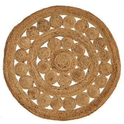 Tapis rond déco jute diamètre 100cm WADIGA