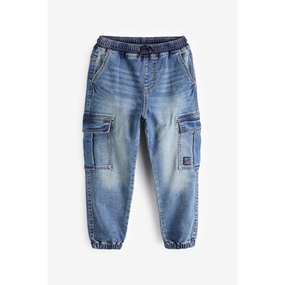 Jean cargo avec taille élastique NEXT