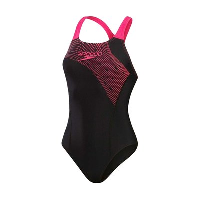 Maillot de bain 1 pièce motif/style à rayures MEDLEY MEDALIST SPEEDO