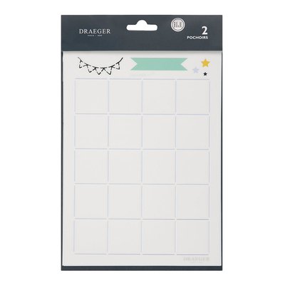 Pochoir Bullet Journal Agenda mois DRAEGER PARIS