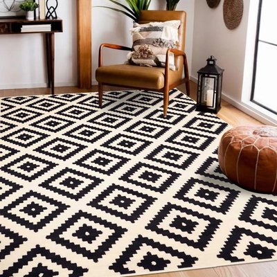 Tapis salon et chambre tissé motif scandinave AF1 ROMA UN AMOUR DE TAPIS