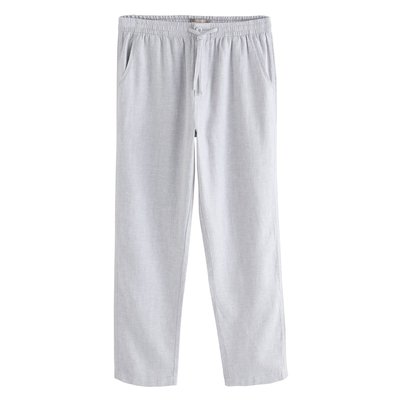 Pantalon coton mélangé à cordon élastique NEXT