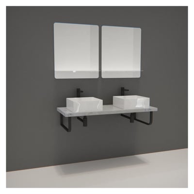 Meuble double + vasque + miroir WILL MOB IN
