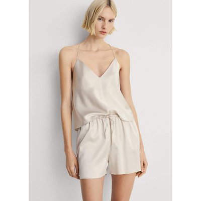Haut de pyjama soie MANGO