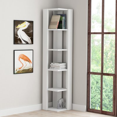 Шкаф книжный угловой 5 ярусов SO'HOME