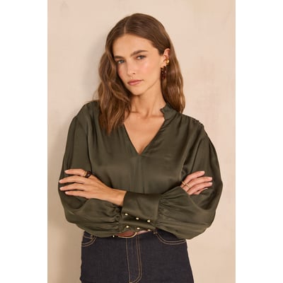 Blouse satinée MAEVA Maison 123