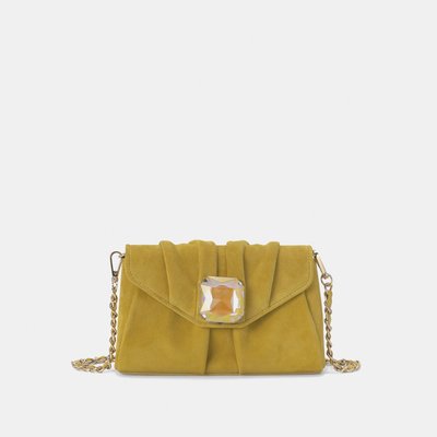 Sacoche en cuir avec ornement de diamant ALMA EN PENA