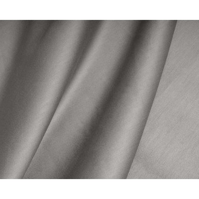 Literie de Luxe - Drap Housse Satin de Coton Gris Argent - Lit 140x200 cm SATINE