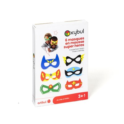 6 masques super héros à créer OXYBUL 