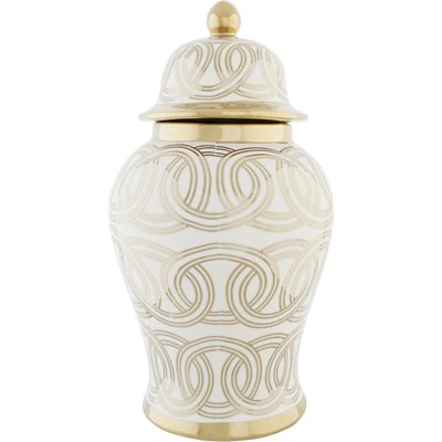 Vase en porcelaine avec motifs dorés RECOLLECTION