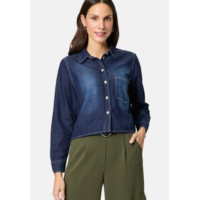 Blouse en jean avec patte de boutonnage ZERO
