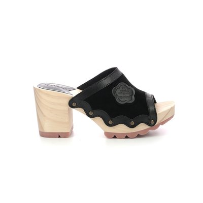 Mules cuir à talons en bois Kick Woodstock KICKERS