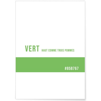 Affiche Couleur Verte L'AFFICHERIE