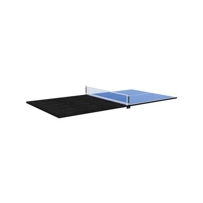 Plateau 2 en 1 dinatoire et Ping Pong pour billard convertible table 8 personnes Arizona Noir boisé JARDINDECO