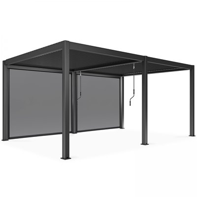 Pergola bioclimatique ATHENES 3x6m et Stores SPARTE OVIALA