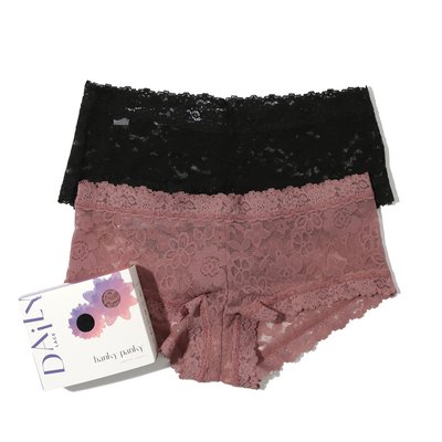 Pack de 2 Culotte style boxer en dentelle HANKY PANKY