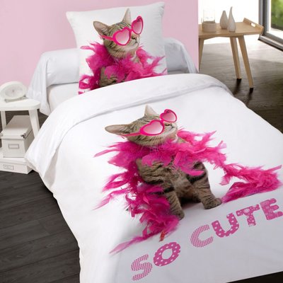 Housse de couette  So cute  100% coton DECORATIE