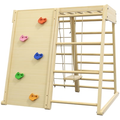 Parcours d'escalade pour enfants Bois de HOMCOM