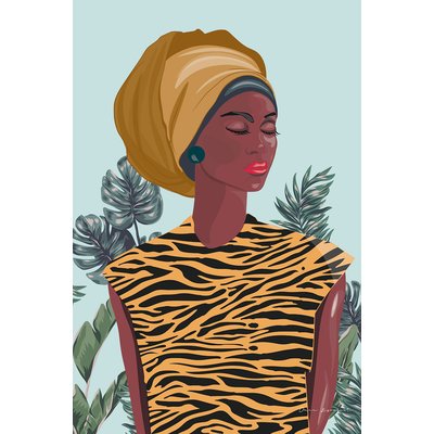 Tableau vintage Jamaican girl HEXOA