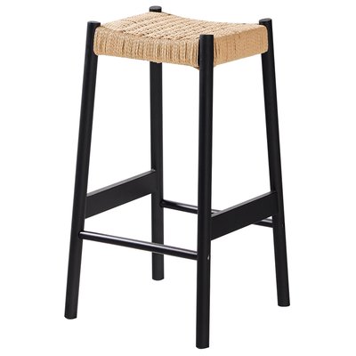 Lot de 2 tabourets de bar, bois massif et corde, SALTA NORDLYS