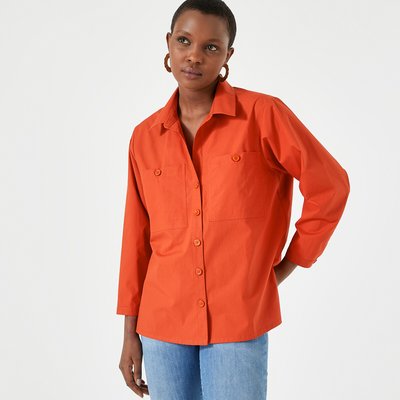 Chemise pur coton, manches 3/4 ANNE WEYBURN