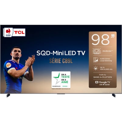 TV Mini LED 98C89L (2026) 98" (248 cm) - 144Hz, Google TV, système sonore Bang & Olufsen TCL