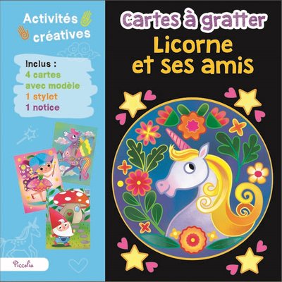 Cartes à gratter Licorne et ses amis PICCOLIA EDITIONS