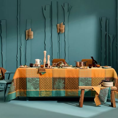 Nappe pur coton enduit MILLE TREES GARNIER THIEBAUT