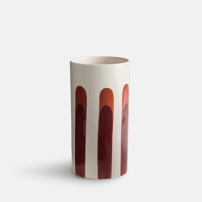 Vase en céramique, peint à la main, hauteur 25 cm, JAOMA LA REDOUTE INTERIEURS