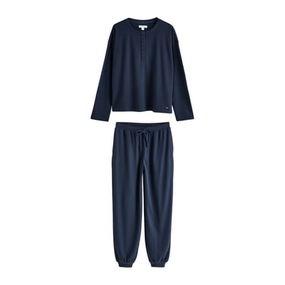 Pyjama confortable gaufré à col boutonné NEXT