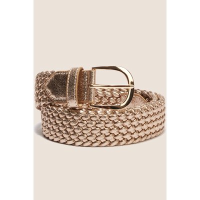 Ceinture tressée métalissée unie BREAL