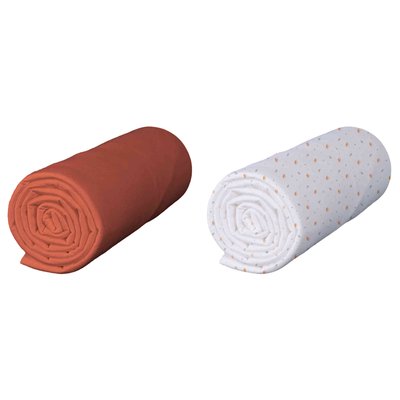 Drap housse bébé coton jersey bio (lot de 2) BABY FOX