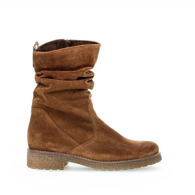 Bottine Mid en velours à talon compensé GABOR
