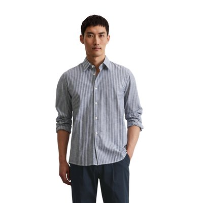 Chemise shaped en coton bio rayé MARC O'POLO