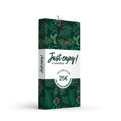 Carte cadeau Just enjoy ! Noël - 25 €- SMARTBOX - Coffret Cadeau Multi-thèmes SMARTBOX