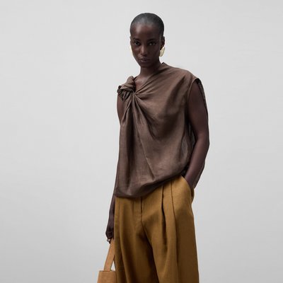 Haut asymétrique avec nœud ADOLFO DOMINGUEZ