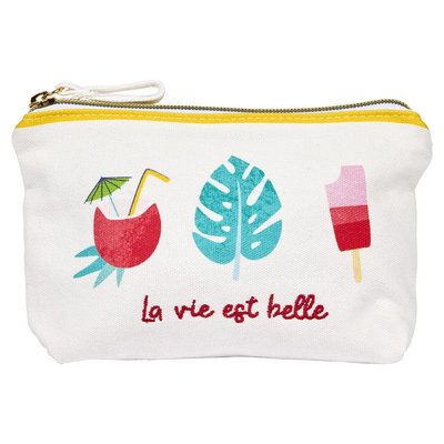 Pochette avec fermeture éclair MONSTERA DRAEGER PARIS