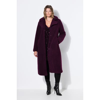 Manteau en peluche, coupe droite longue STUDIO UNTOLD