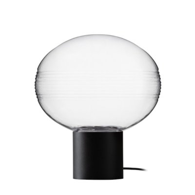 Lampe De Table Verre fumé Et Métal Amar MILLUMINE
