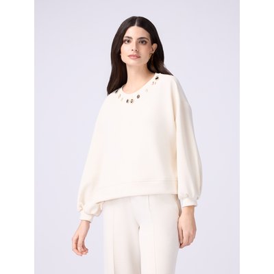 Sweat-shirt réalisé en jersey fluide et doux au toucher OLTRE