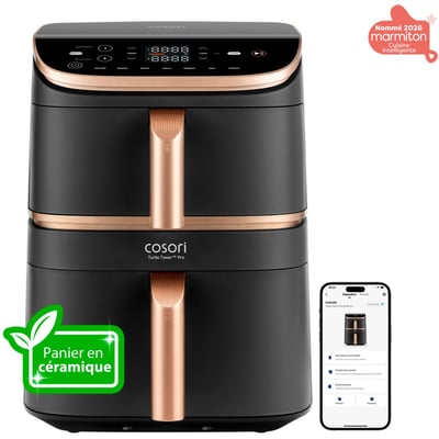 Friteuse sans huile KOSP0040EUN Turbo Tower Pro Smart, 10,8 L, panier céramique COSORI