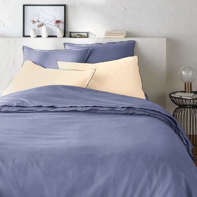 Housse de couette satin de coton lavé, Victor uni LA REDOUTE INTERIEURS