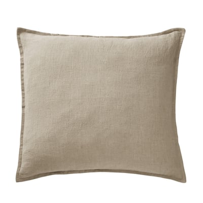 Taie oreiller Lin lave Soline 60 x 60 cm ardoise EDEN