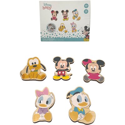 Puzzle en bois Disney Baby 16 pièces - Bon état DISNEY