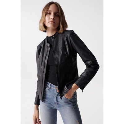 Jean cuir noir femme La Redoute
