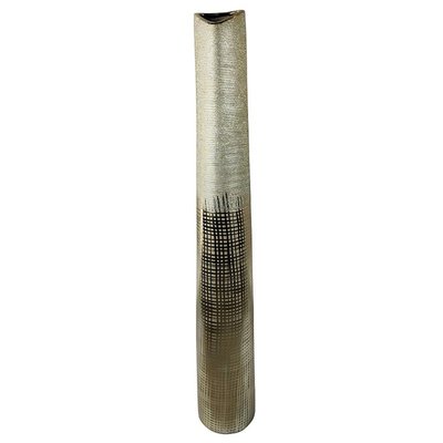 Grand vase doré effet tissu PIER IMPORT